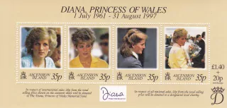 Ascension známky, Princezna Diana